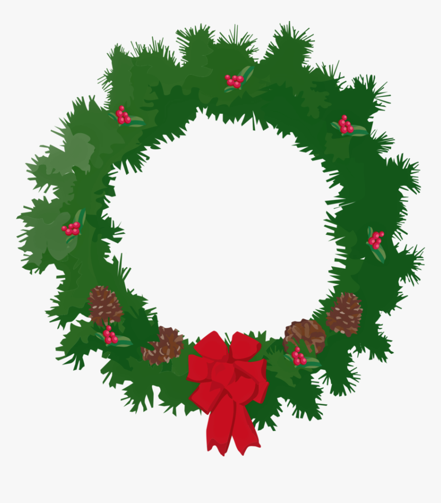 Christmas Wreath Desktop Wallpaper Clip Art, HD Png Download, Free Download