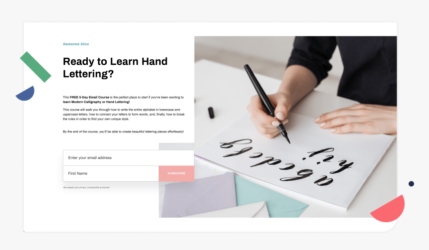 Subscribe Now Landing Page Cta Example - Calligraphy, HD Png Download, Free Download