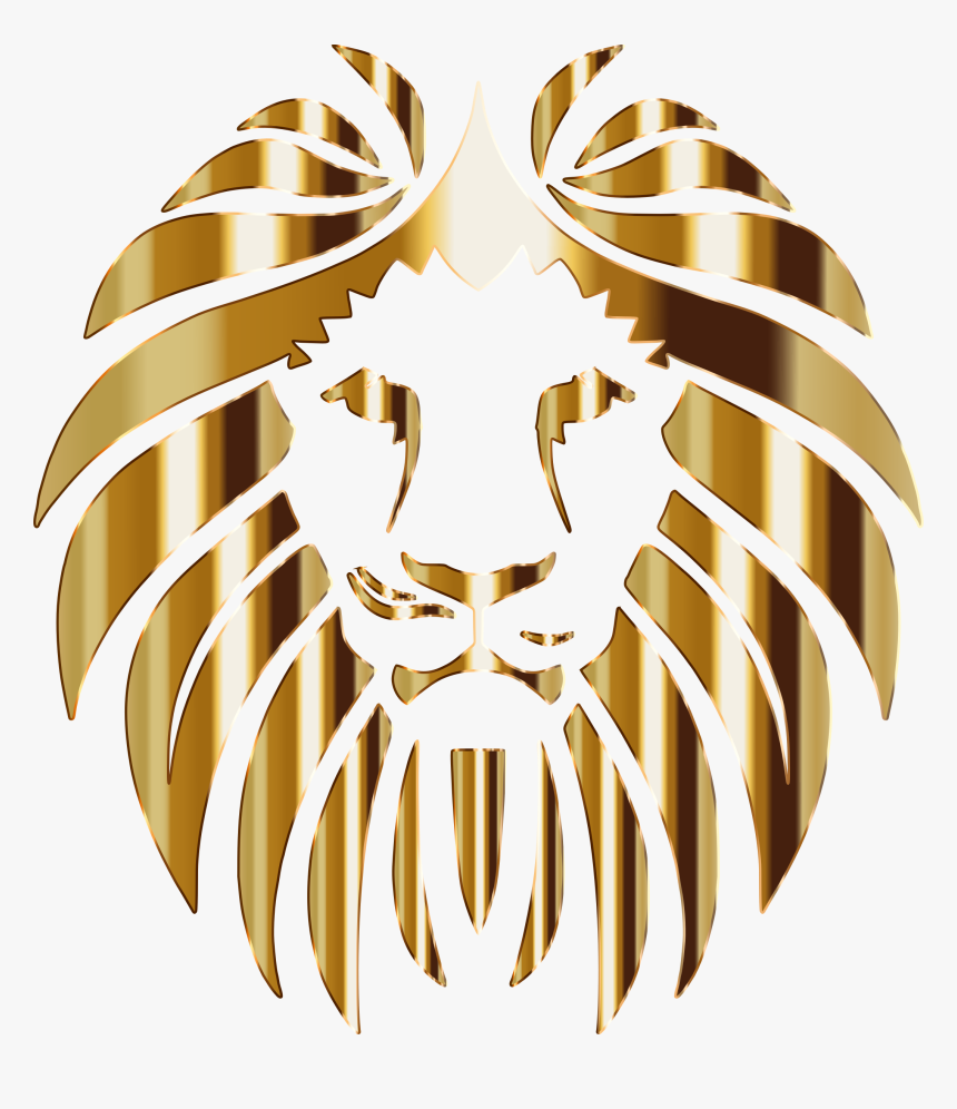 Lion 3 No Background - Gold Lion Logo Design, HD Png Download, Free Download