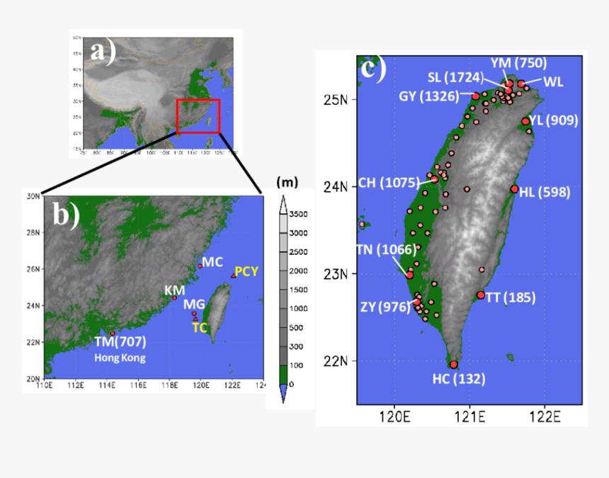 Location Of Taiwan Environmental Protection Administration - Map, HD Png Download, Free Download