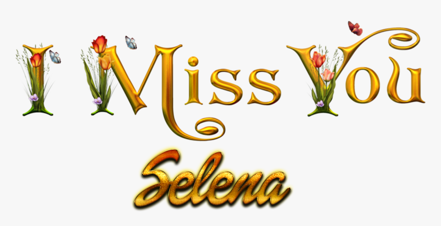 Selena Missing You Name Png - Love Salman Name, Transparent Png, Free Download