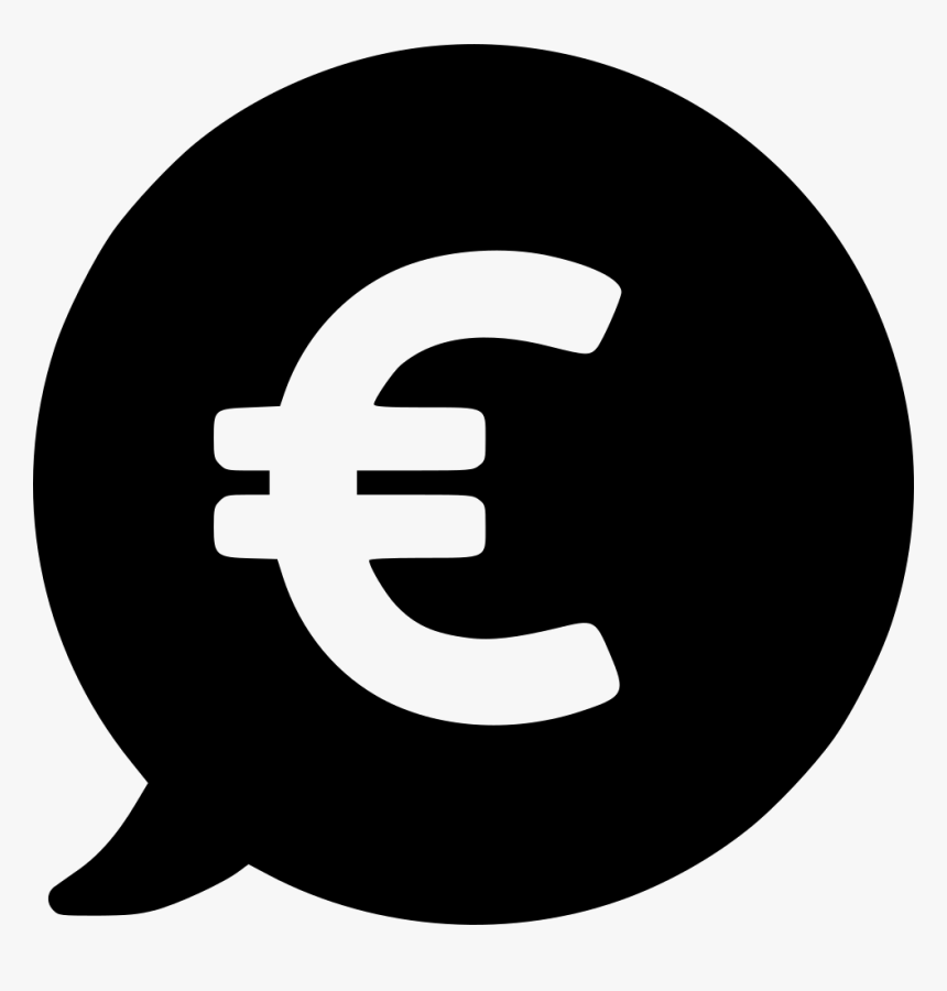 Currency Euro Price Bubble - Internet Icon White, HD Png Download, Free Download