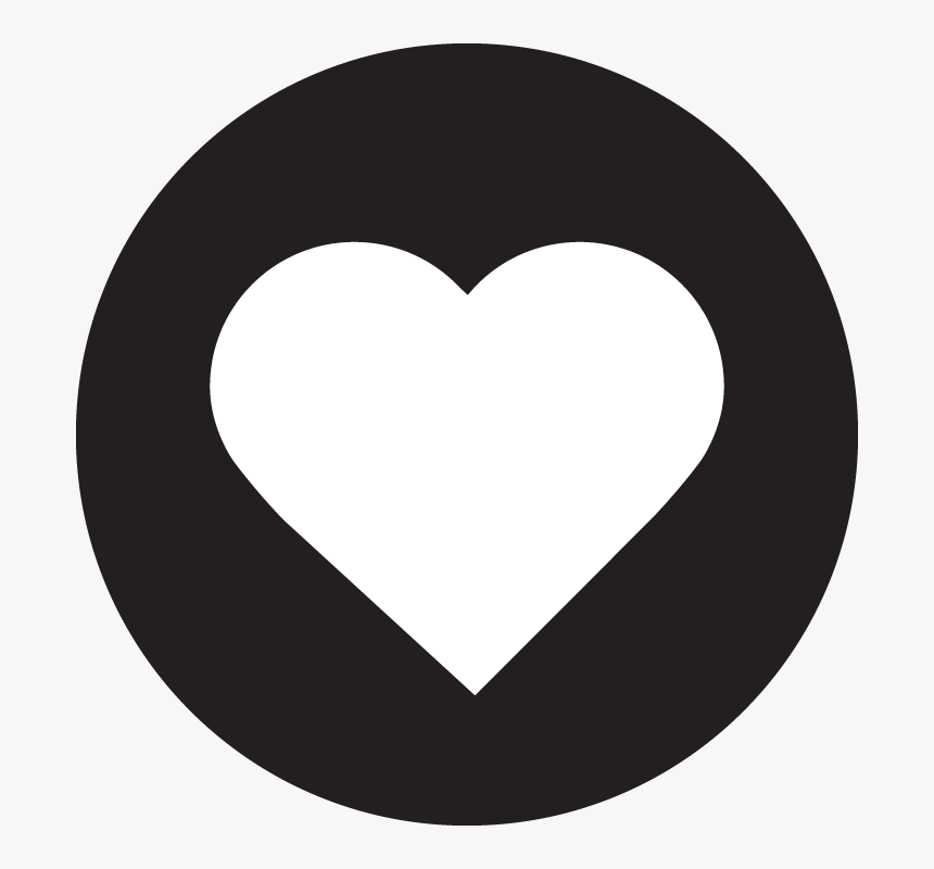 Hfh Icon Heart Blackcircle - Favourite Icon Png White, Transparent Png, Free Download