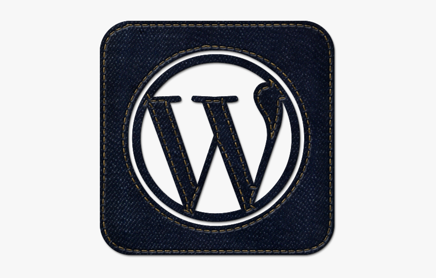 Wordpress, Jean, Social, Logo, Square, Denim Icon - Wordpress Logo Dark Background, HD Png Download, Free Download