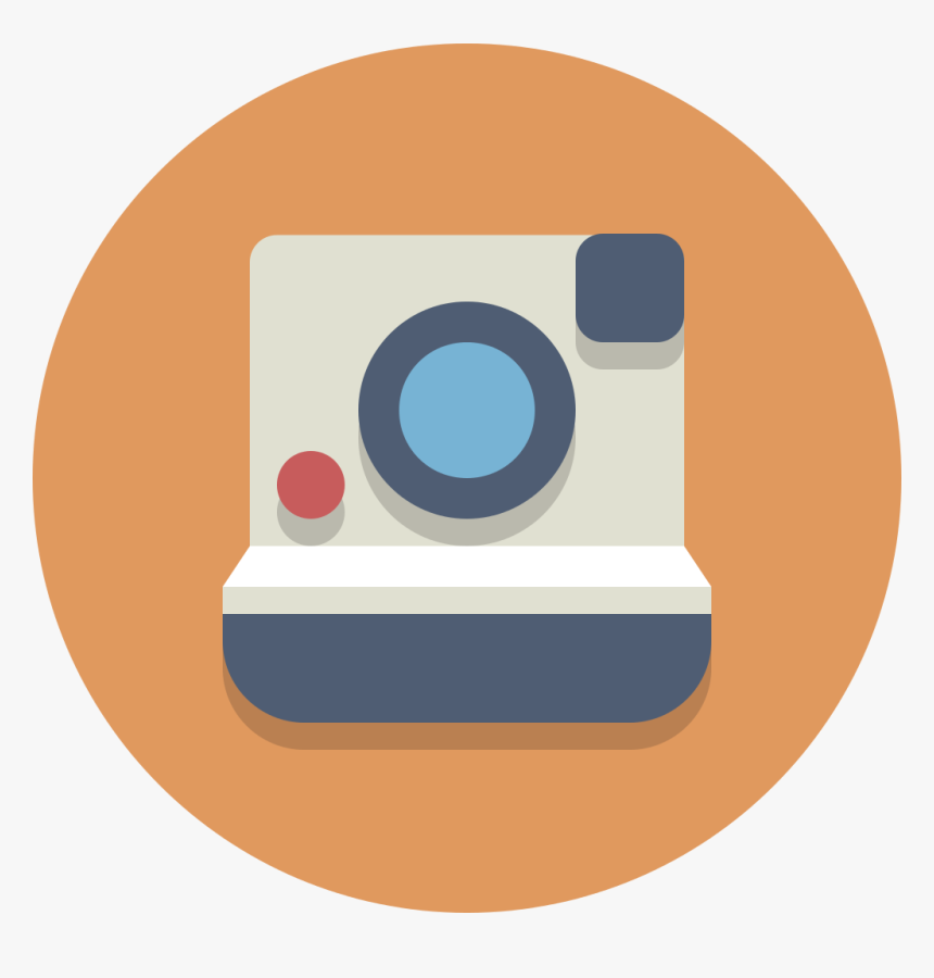 Circle Icons Polaroidcamera - Camera Icon Image Transparent Background Circle, HD Png Download, Free Download