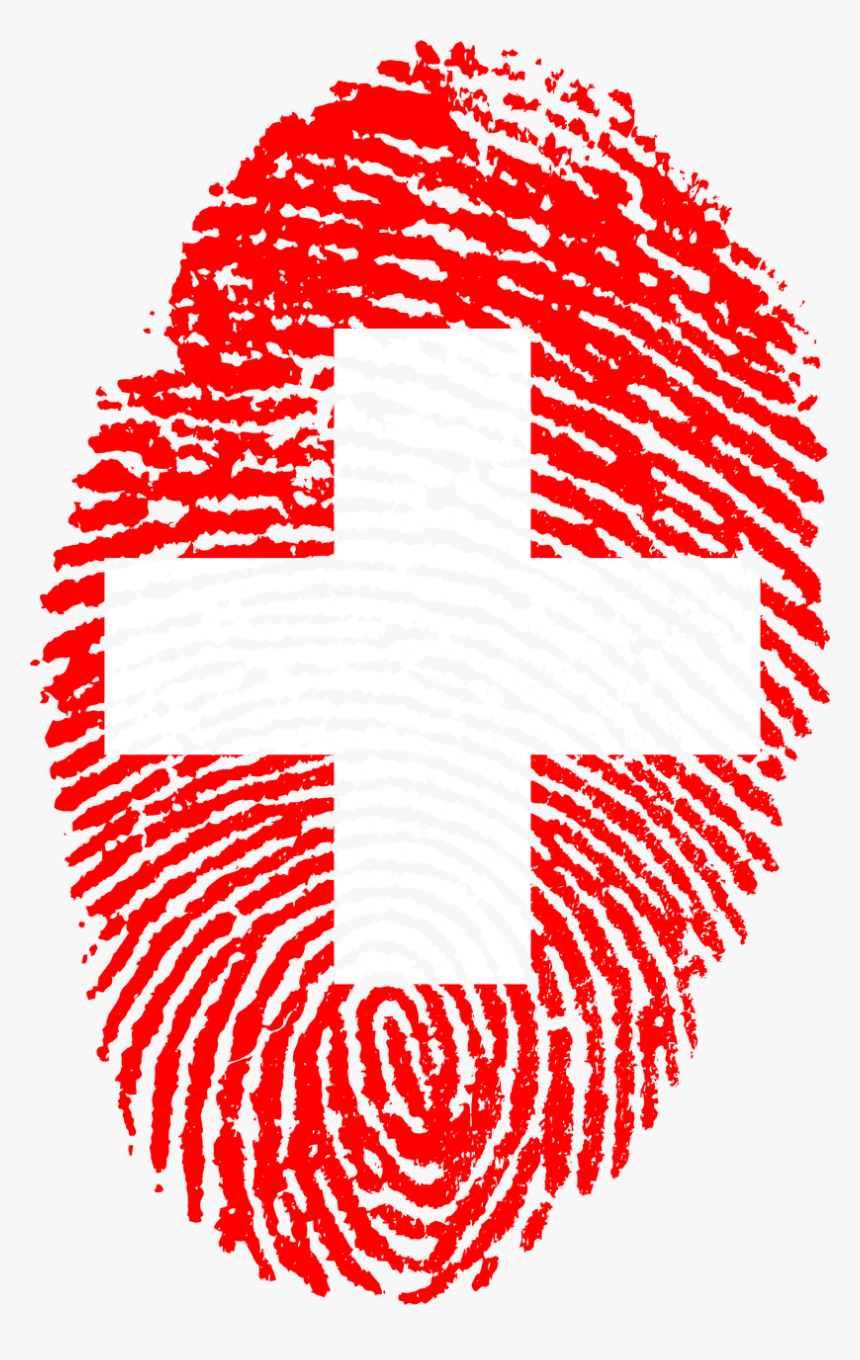 Switzerland Flag Fingerprint Free Photo - Challenges To Digital India, HD Png Download, Free Download