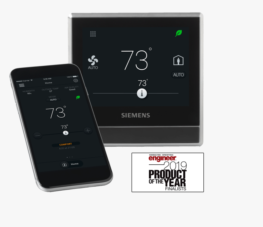 Siemens Rds 120 Smart Thermostat - Smartphone, HD Png Download, Free Download