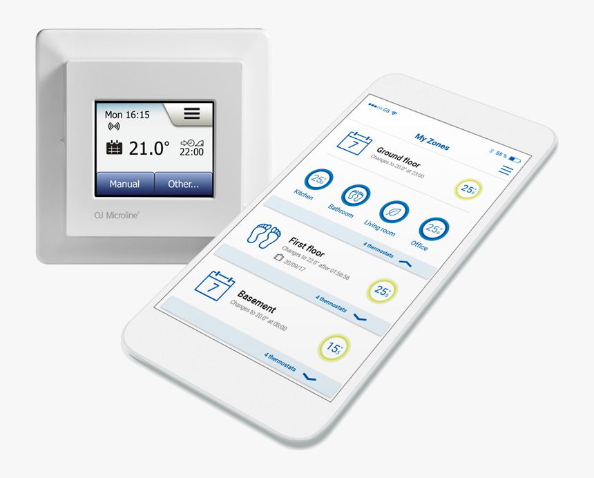 Wifi Thermostat Mwd5 - Mwd 5 Wifi Thermostat, HD Png Download, Free Download