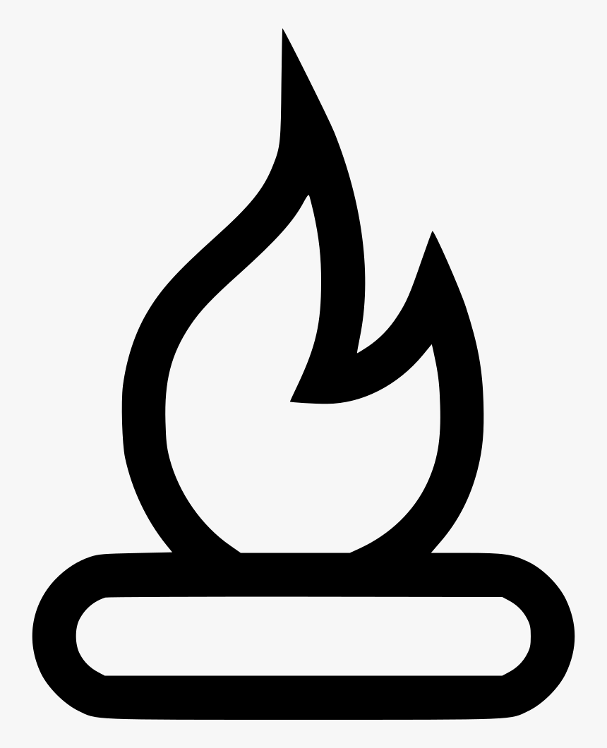 Fire Wood Camp Outdoor - Burning Wood Icon, HD Png Download, Free Download