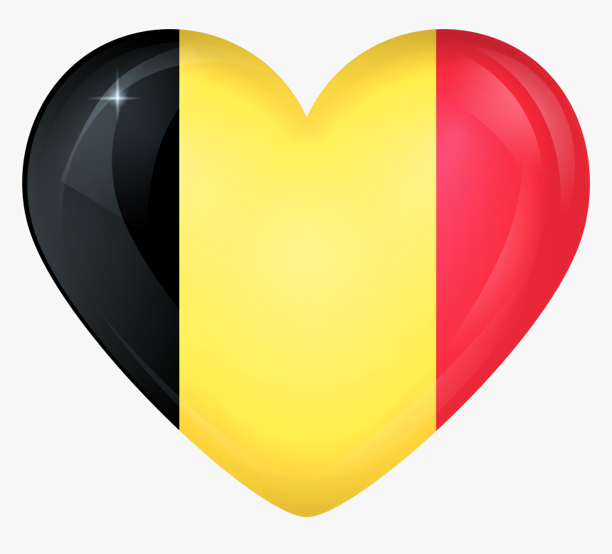 Belgium Flag Heart , Png Download - Heart, Transparent Png, Free Download