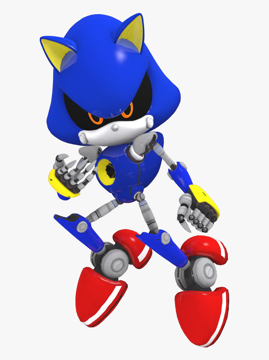 Metal Sonic And Sonic Running , Png Download - Metal Sonic Png Running, Transparent Png, Free Download