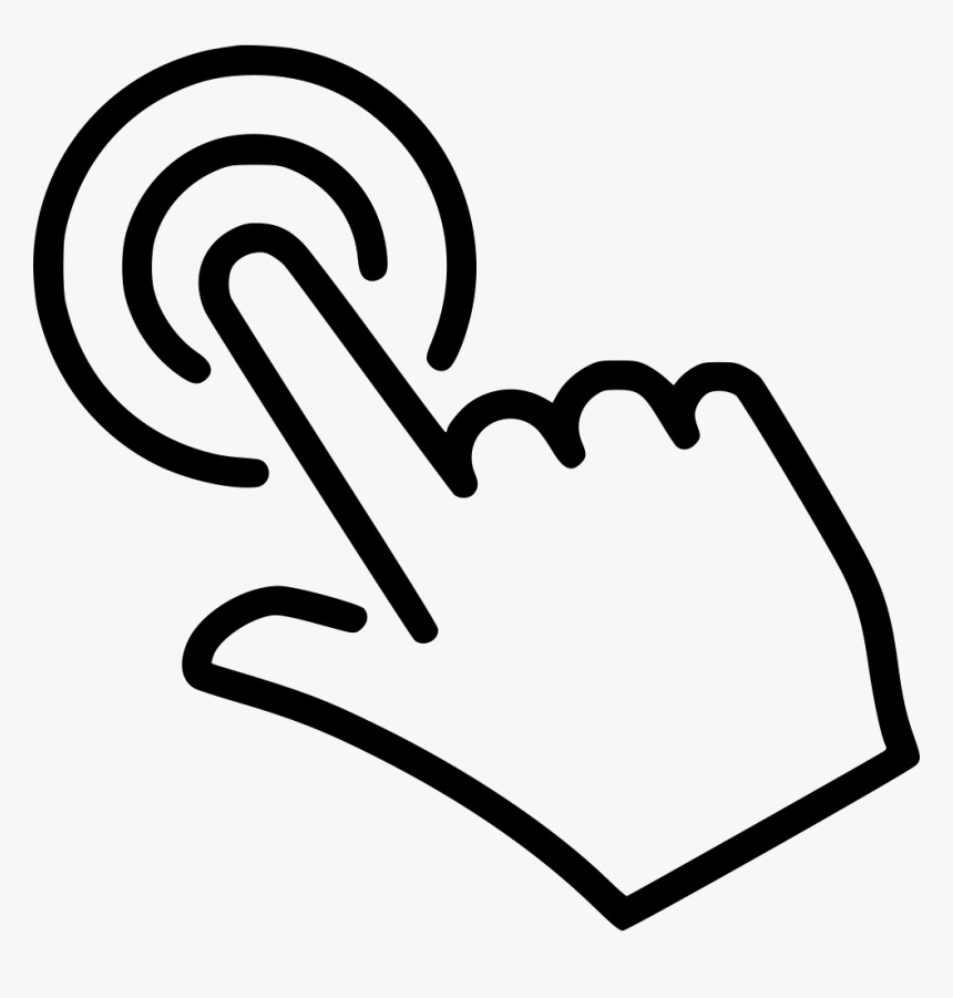 Click - Point Finger Icon Png, Transparent Png, Free Download