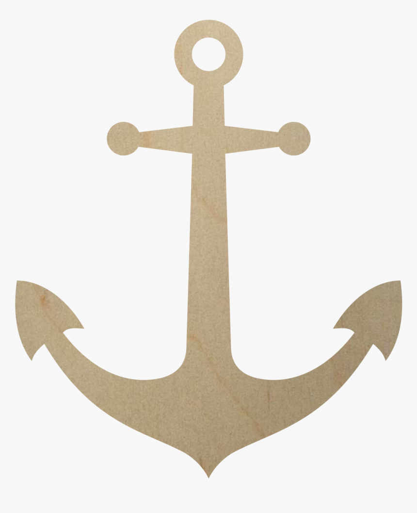 Unfinished Wooden Anchor Shape - Anchor Vector, HD Png Download, Free Download