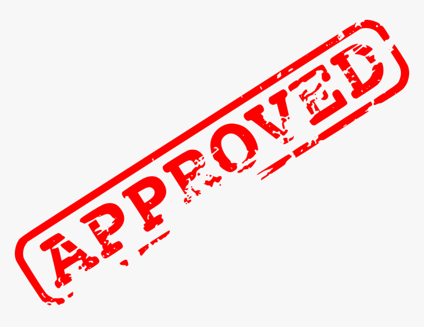 Red Approved Stamp - Transparent Background Rejected Stamp, HD Png Download, Free Download