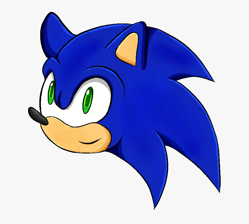 Sonic Head Png - Sonic The Hedgehog Cartoon Head, Transparent Png, Free Download