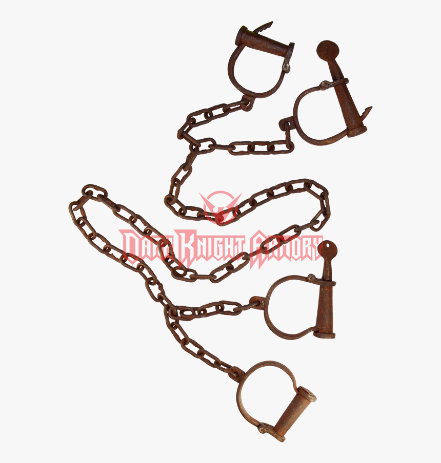 Adjustable Antique Alcatraz Leg And Hand Cuffs Clipart - Chain, HD Png Download, Free Download