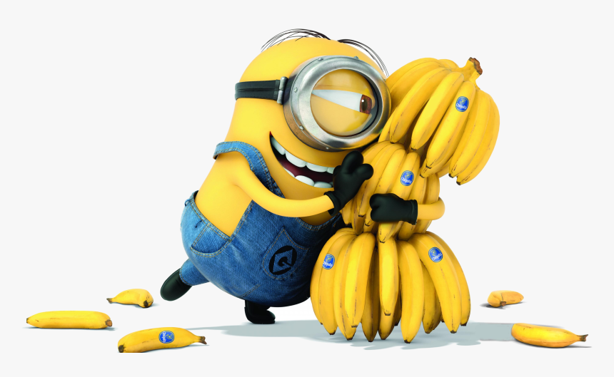 Minion Minions Free Transparent Png - Minions With Banana, Png Download, Free Download