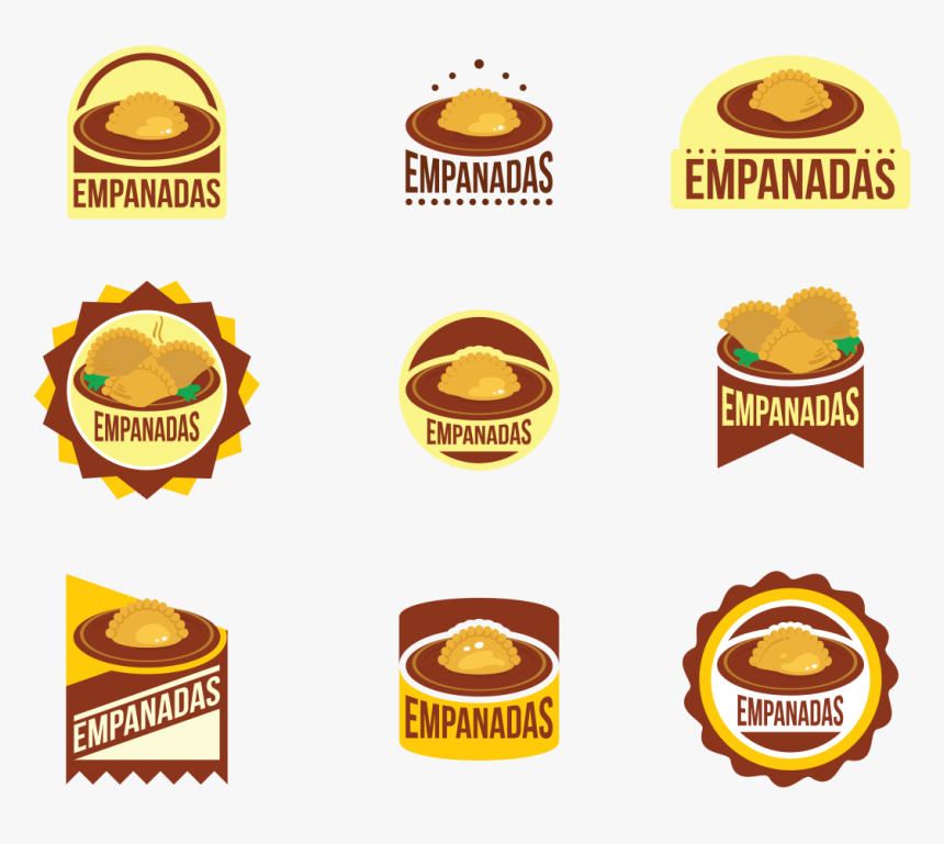 Empanadas Vector Emblems - Logos De Empanadas, HD Png Download, Free Download