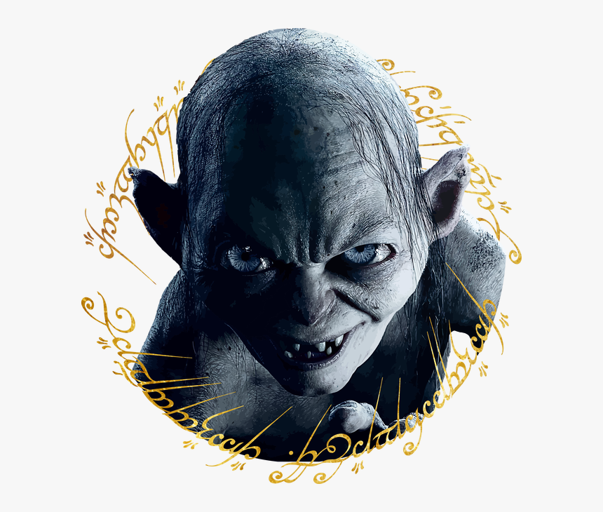 Hobbit Hd , Png Download - Lord Of The Rings Angry Gollum, Transparent Png, Free Download