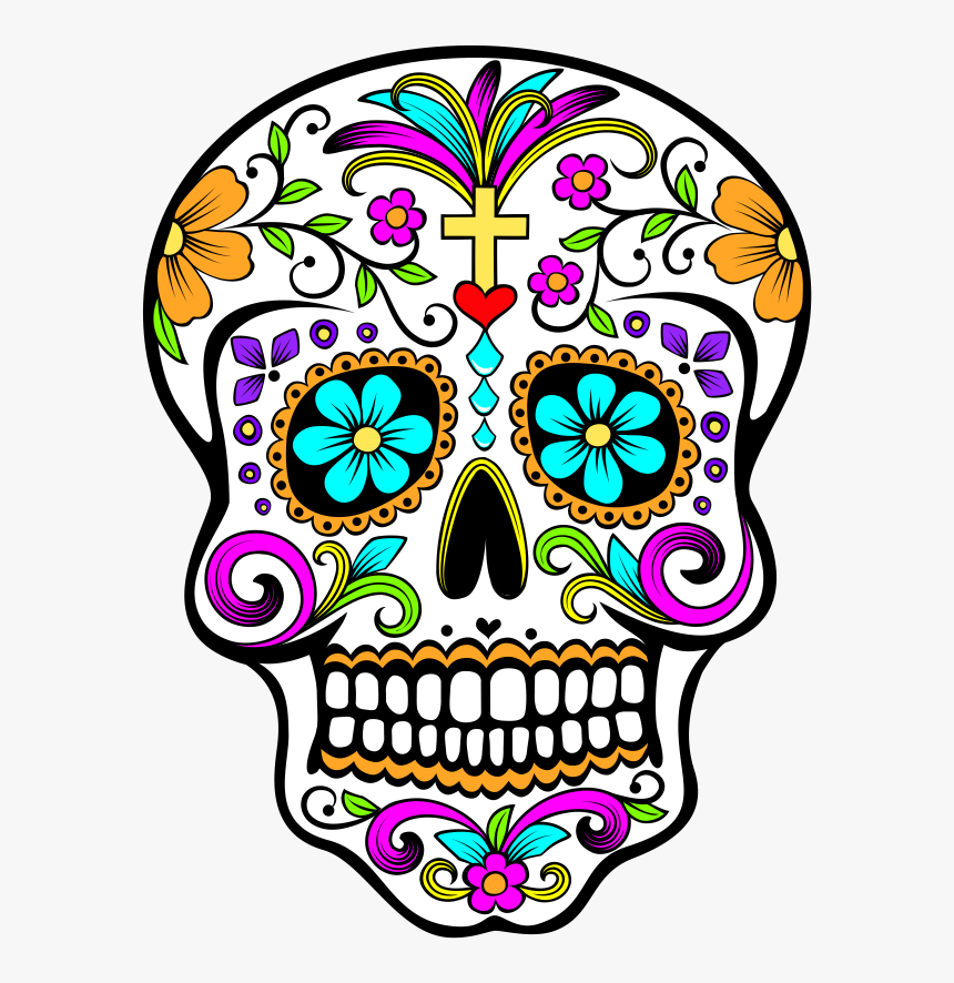 Calaquita Linda Embroidery Sugar - Calavera Para Dia De Muertos, HD Png Download, Free Download