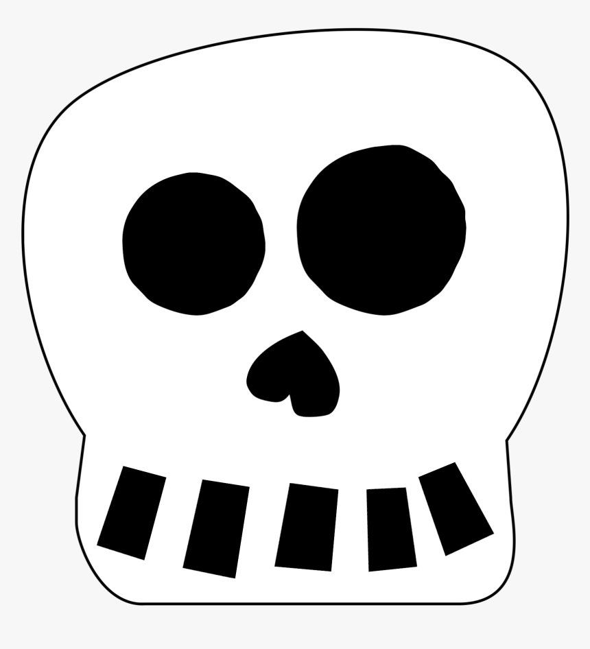 Free Printable Skull Template, HD Png Download, Free Download