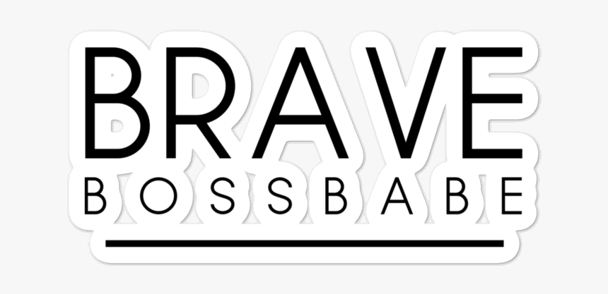 Brave Boss Babe Logo 2 Black Mockup Default Default, HD Png Download, Free Download