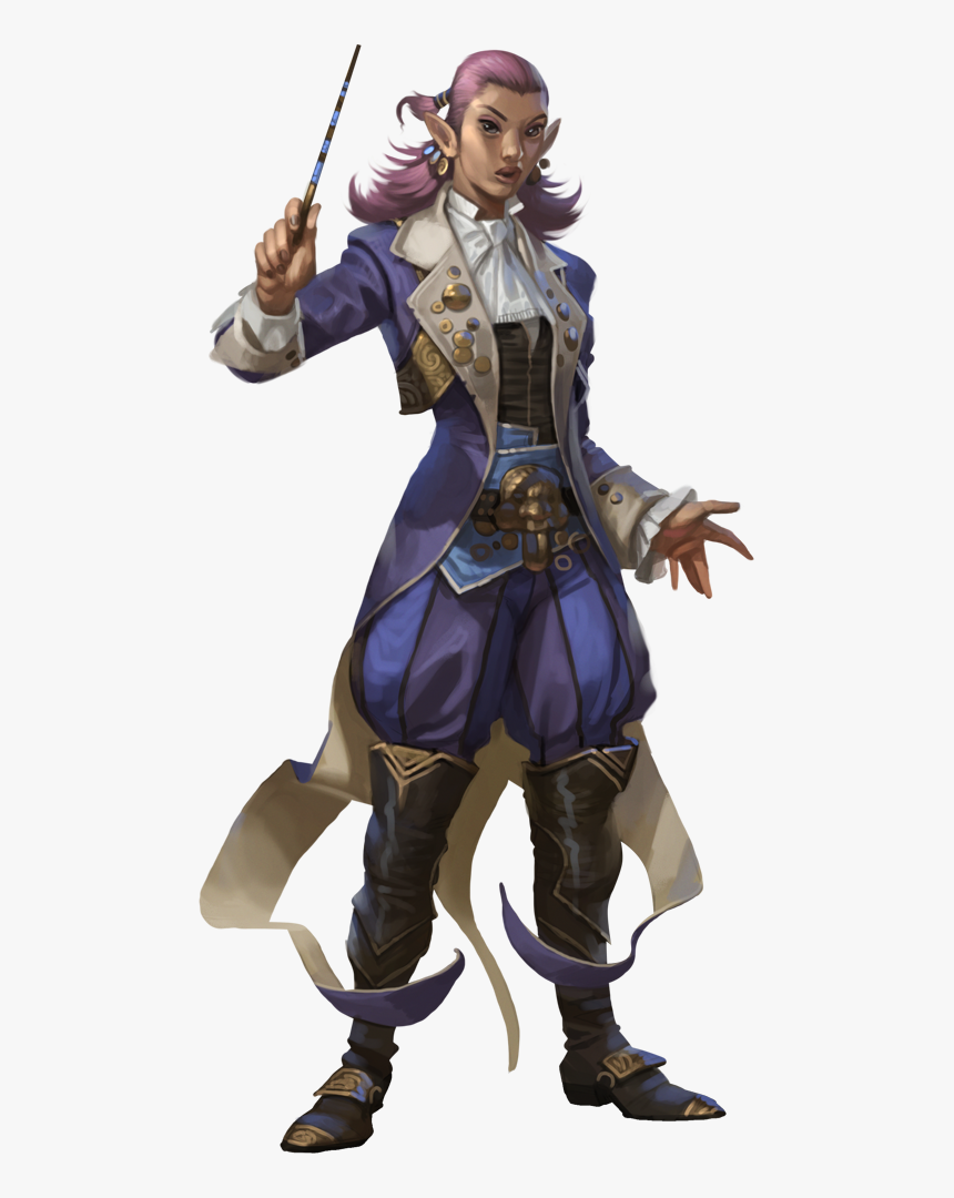 Wizard - Radillo - Pathfinder Half Elf Enchanter, HD Png Download, Free Download