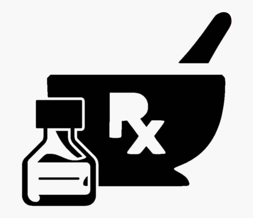 Pharmacy Edited - Pharmacy Symbols In Black And White, HD Png Download, Free Download