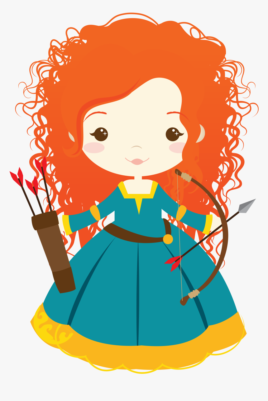 Ibc Auvqmmzee Png Bonecas - Princesa Merida Cute, Transparent Png, Free Download