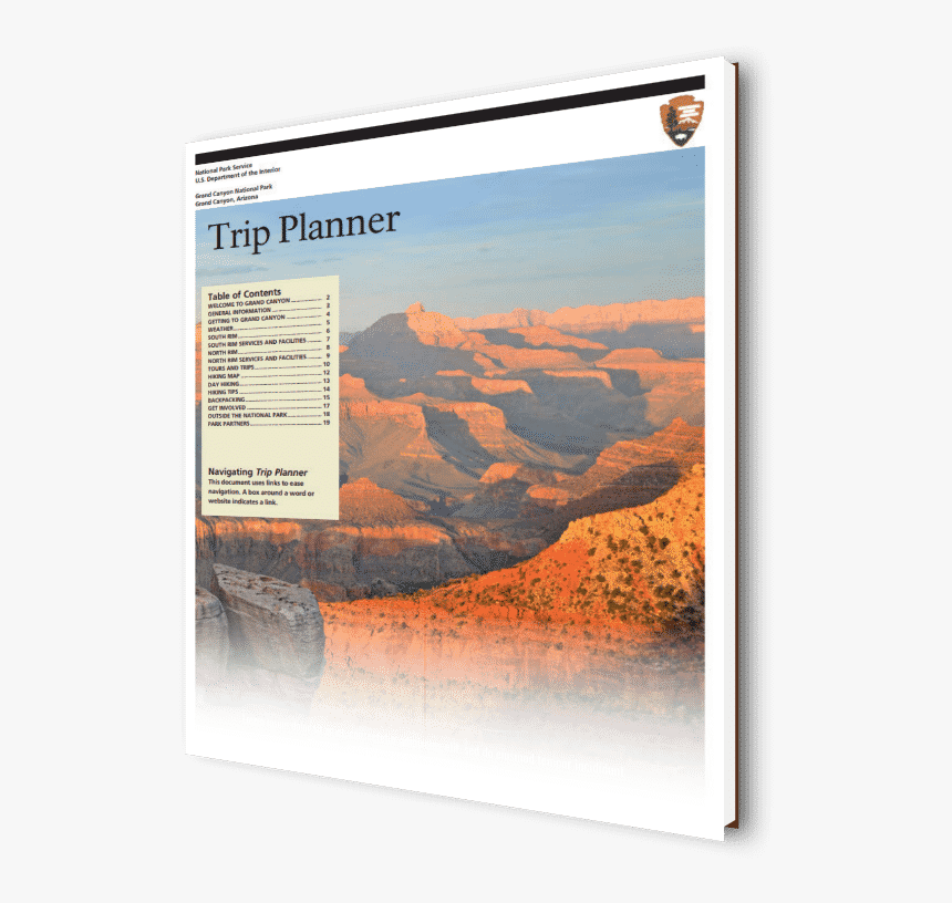 Grand Canyon Trip Planner Cover - Grand Canyon National Park, HD Png Download, Free Download