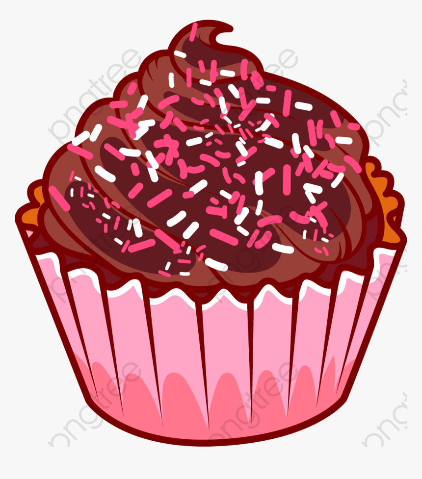 Cartoon Cupcake Png - Cartoon Cupcake, Transparent Png, Free Download