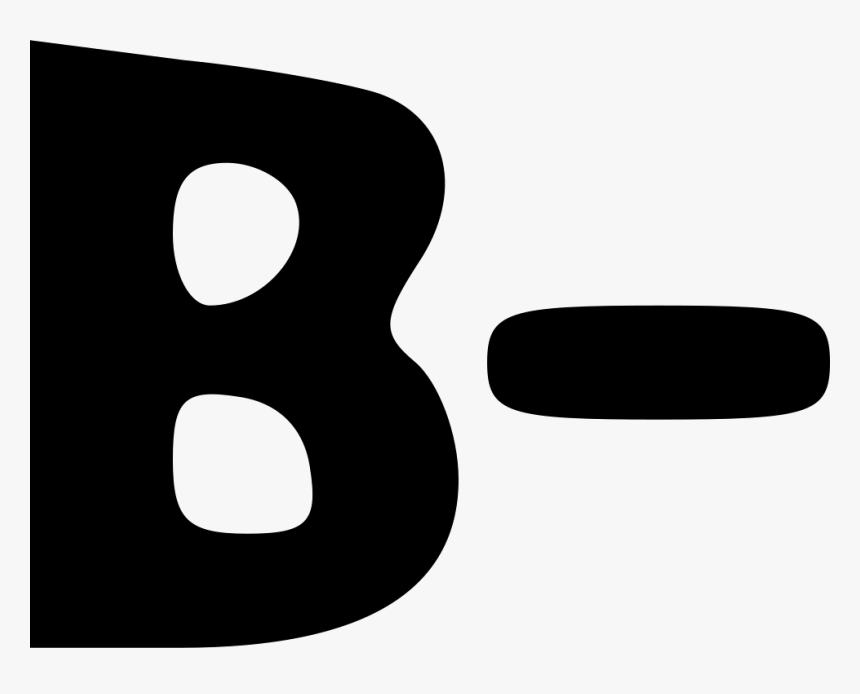 Grade B Minus Transparent, HD Png Download, Free Download