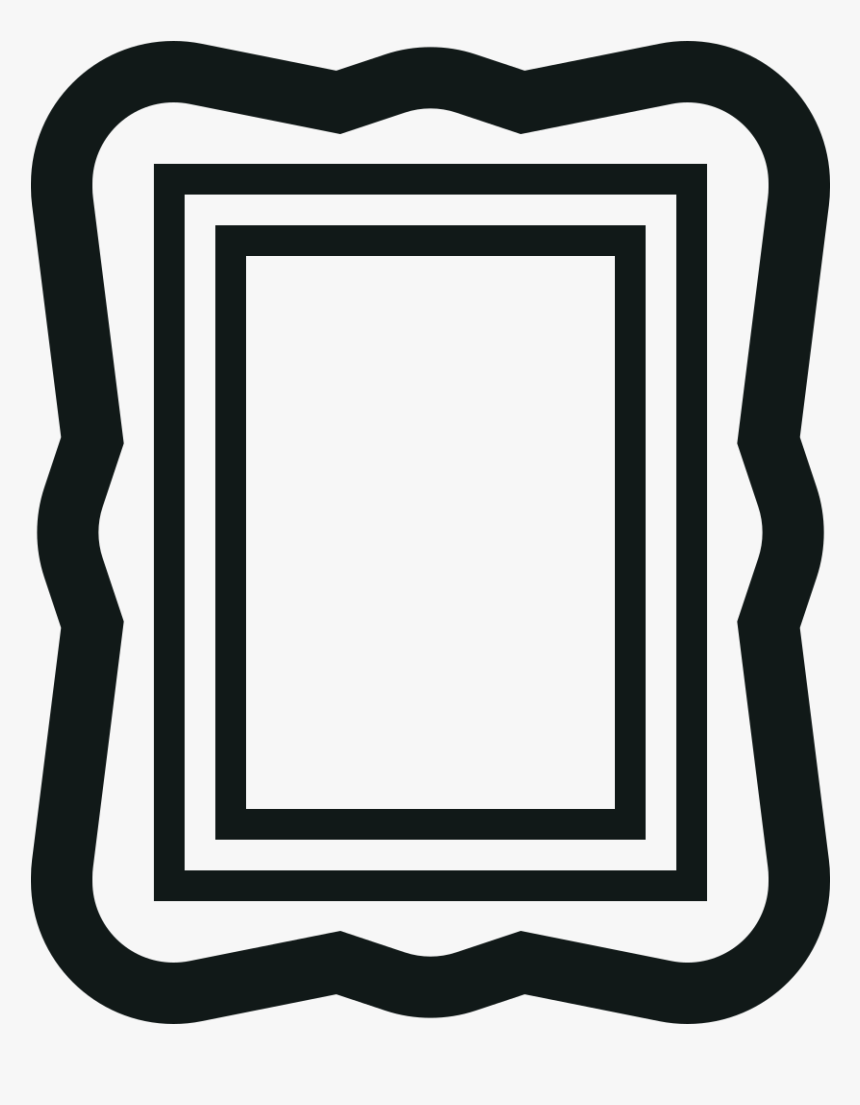 Doodle Frame - Window Clipart Black And White, HD Png Download, Free Download