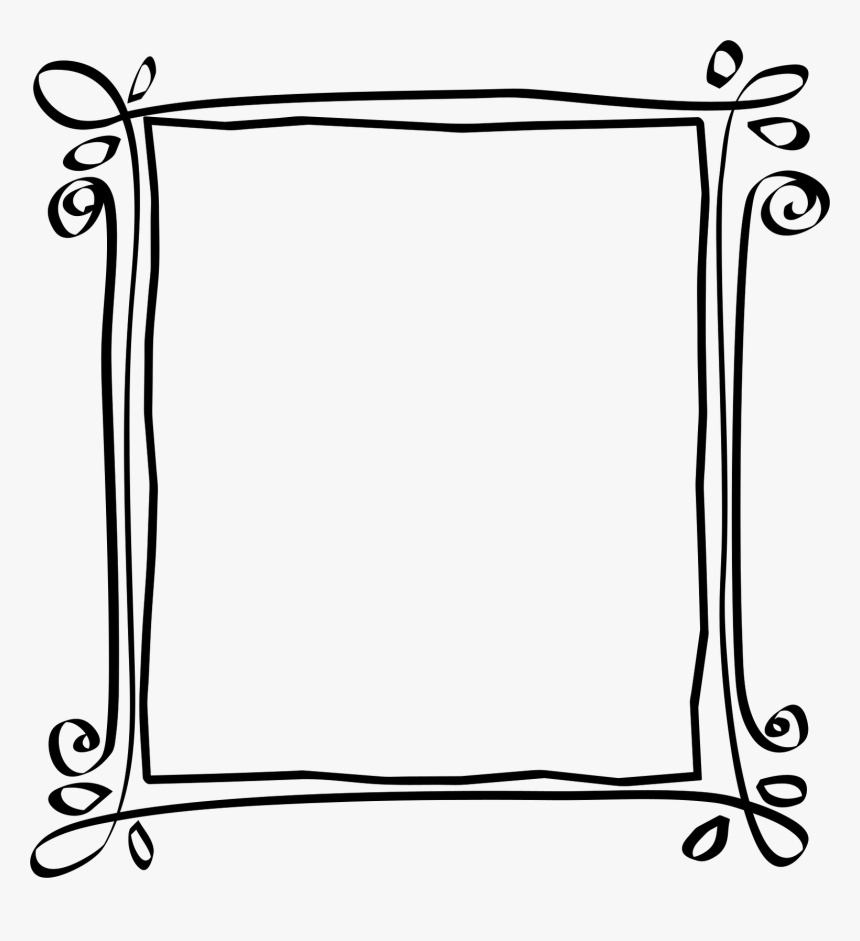 Transparent Doodle Frame Png - Marco Png Vintage Negro, Png Download, Free Download