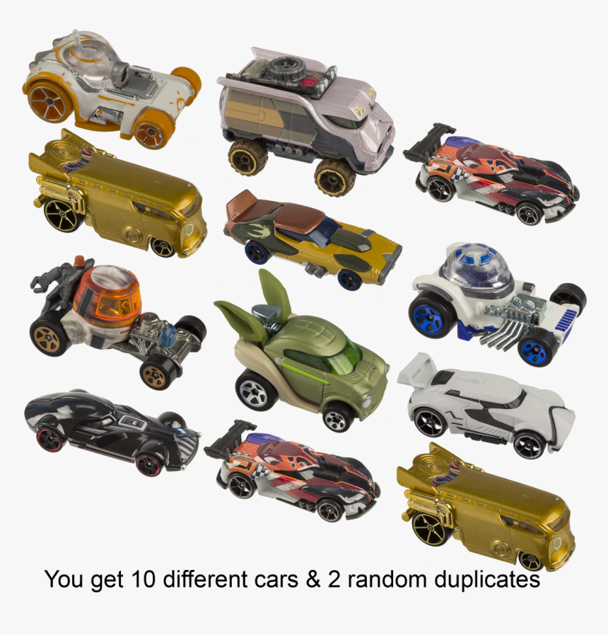 12-pack Hot Wheels Star Wars Die Cast Cars , Png Download - Model Car, Transparent Png, Free Download