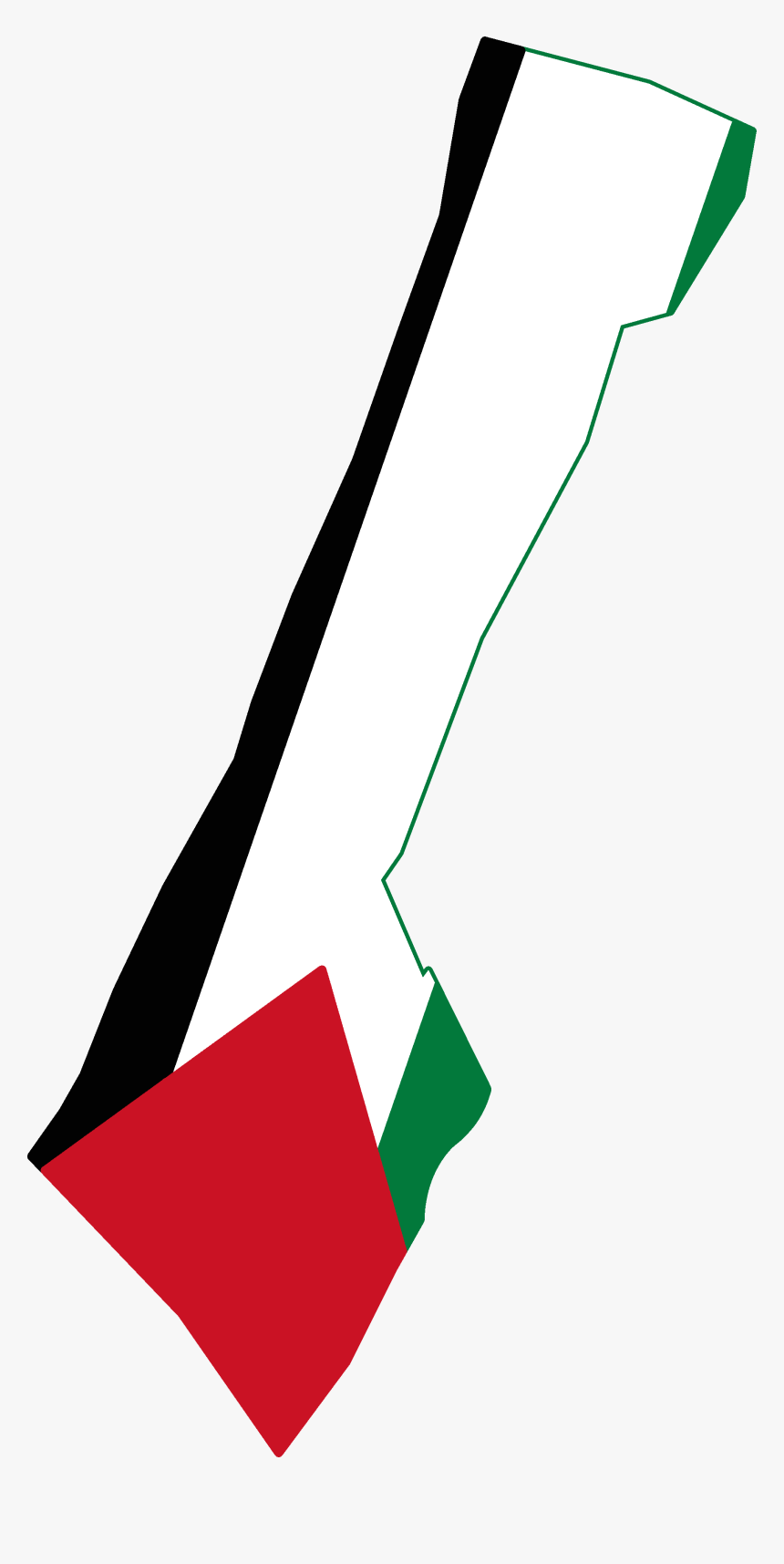 Flag Map Of Gaza Strip - Flag Map Of Palestine, HD Png Download, Free Download
