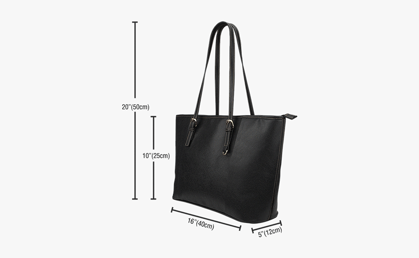 Leather Tote Bag Size, HD Png Download, Free Download