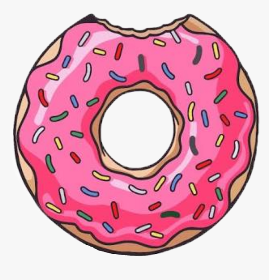 The Simpsons Donuts Picsart Funny - Donut Simpsons Png, Transparent Png, Free Download