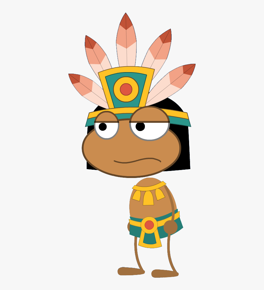 Aztecwarrior - Aztec Warrior Toon Aztec, HD Png Download, Free Download