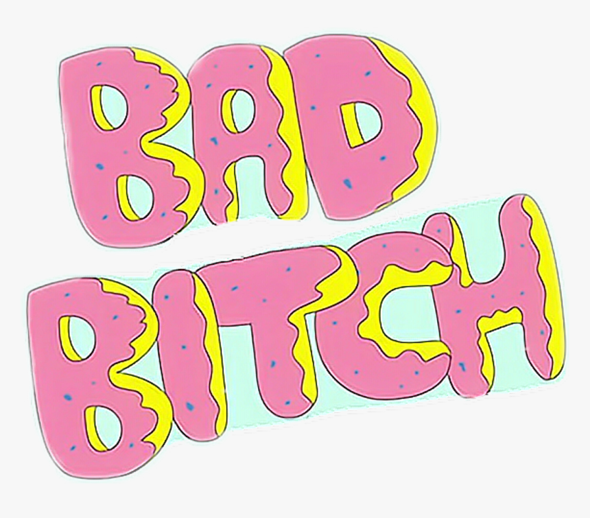 Badbitch Simpsons Donuts Donut Perra - Rude Background, HD Png Download, Free Download