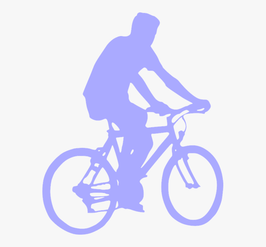 Bicyclist, Mountain Bike, Sport, Active, Drive - Bike Silhouette Png, Transparent Png, Free Download