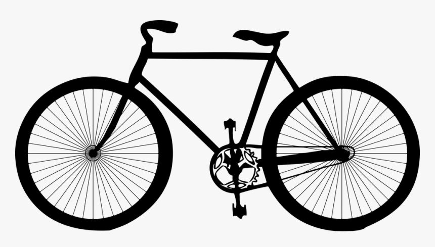 Cyclo Cross Bicycle - Bike Silhouette Png, Transparent Png, Free Download