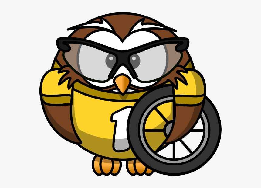 Owl Bicyclist Svg Clip Arts - Gambar Burung Hantu Vektor, HD Png Download, Free Download