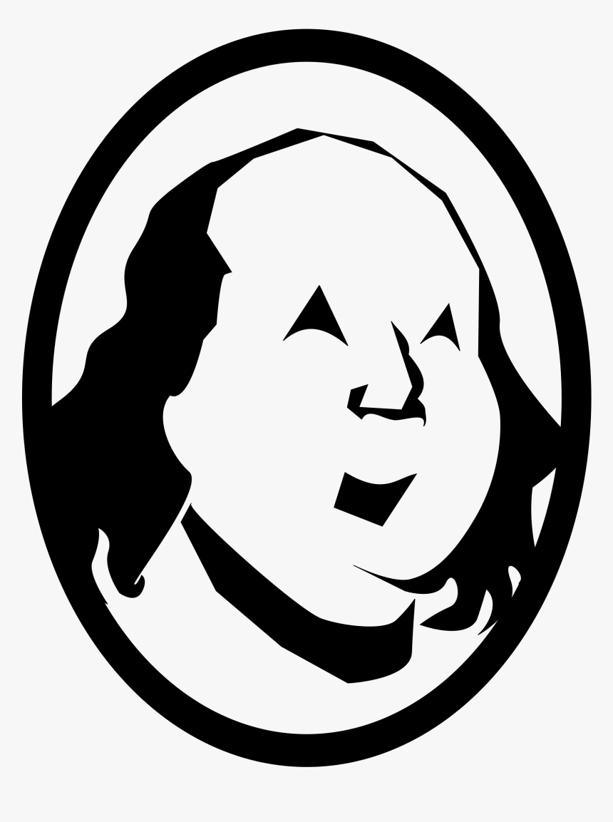 Benjamin Franklin Face Outline, HD Png Download, Free Download