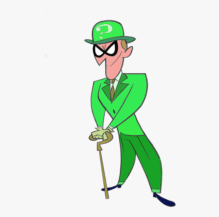 Construction-worker - Cartoon Riddler, HD Png Download, Free Download