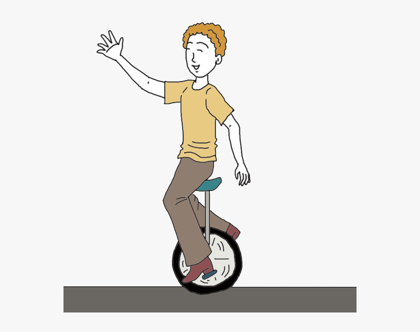 Unicycle - Person On Unicycle, HD Png Download, Free Download