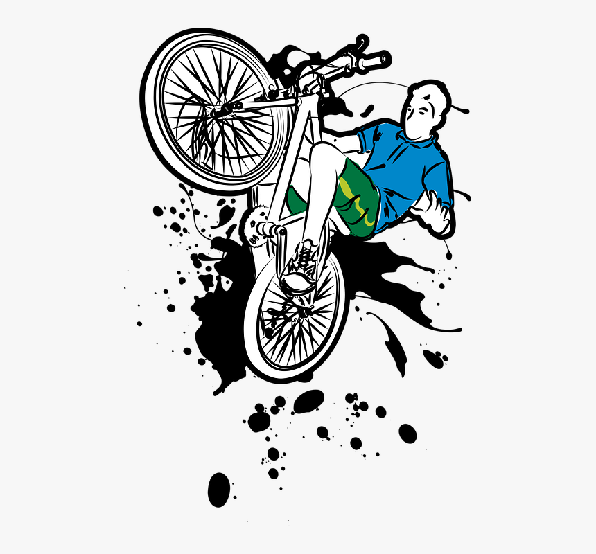 Guy, Bicycle, Sport, Happiness - Street Unicycling, HD Png Download, Free Download