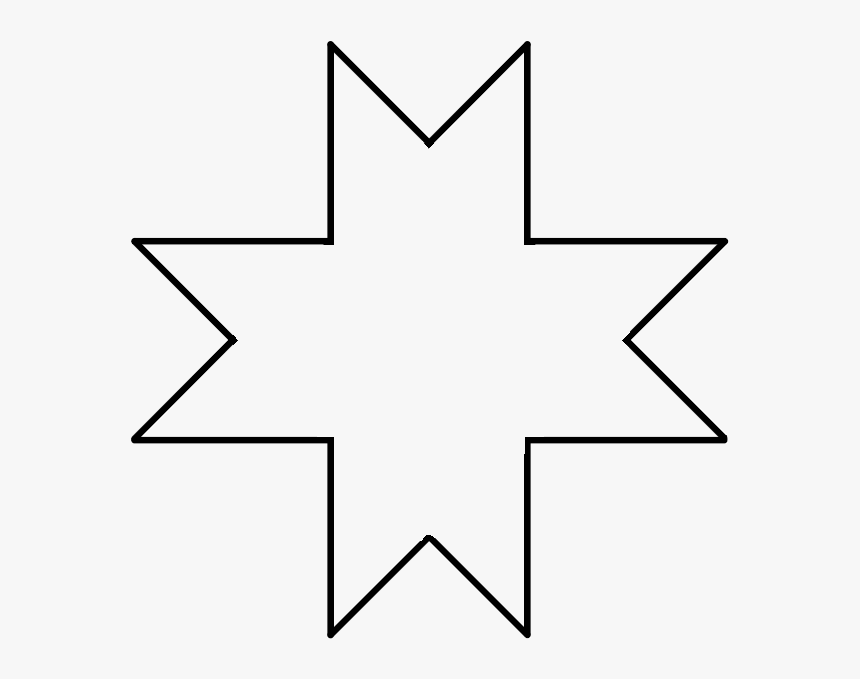 Octagonal Star-b - Octagram, HD Png Download, Free Download