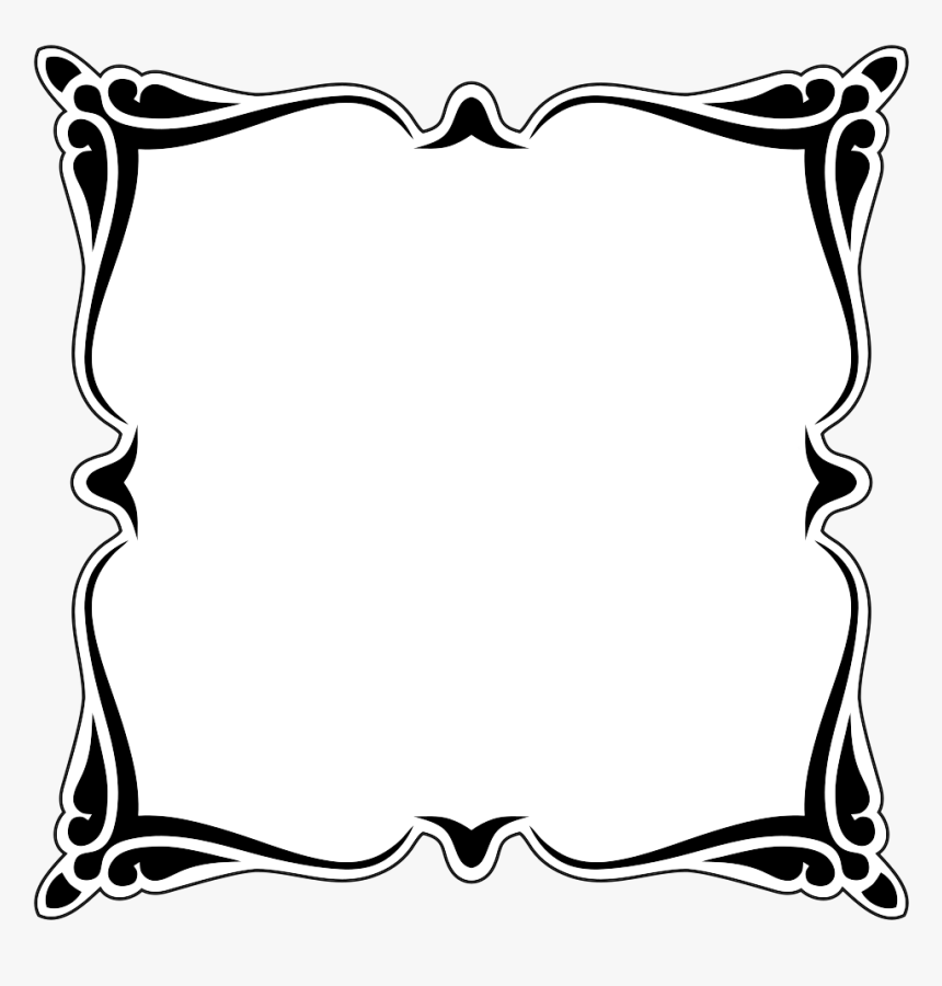 Decorative Frame  Bingkai Hitam  Putih  Vector HD Png 