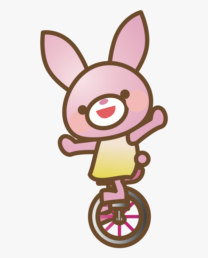 Unicycle Pink Rabbit - Simple Outline Eye, HD Png Download, Free Download